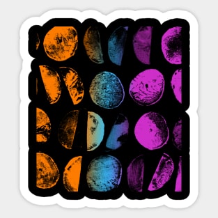 Vintage Multicolor Rock Pattern Art Sticker